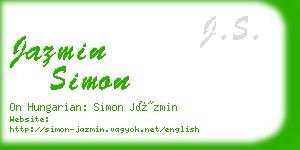 jazmin simon business card